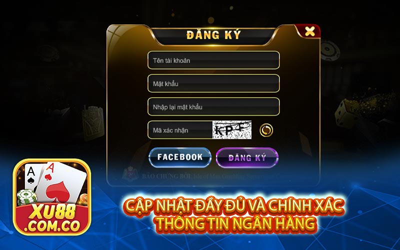 cap nhat day du va chinh xac thong tin ngan hang