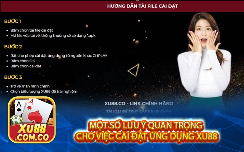 mot so luu y quan trong cho viec cai dat ung dung xu88